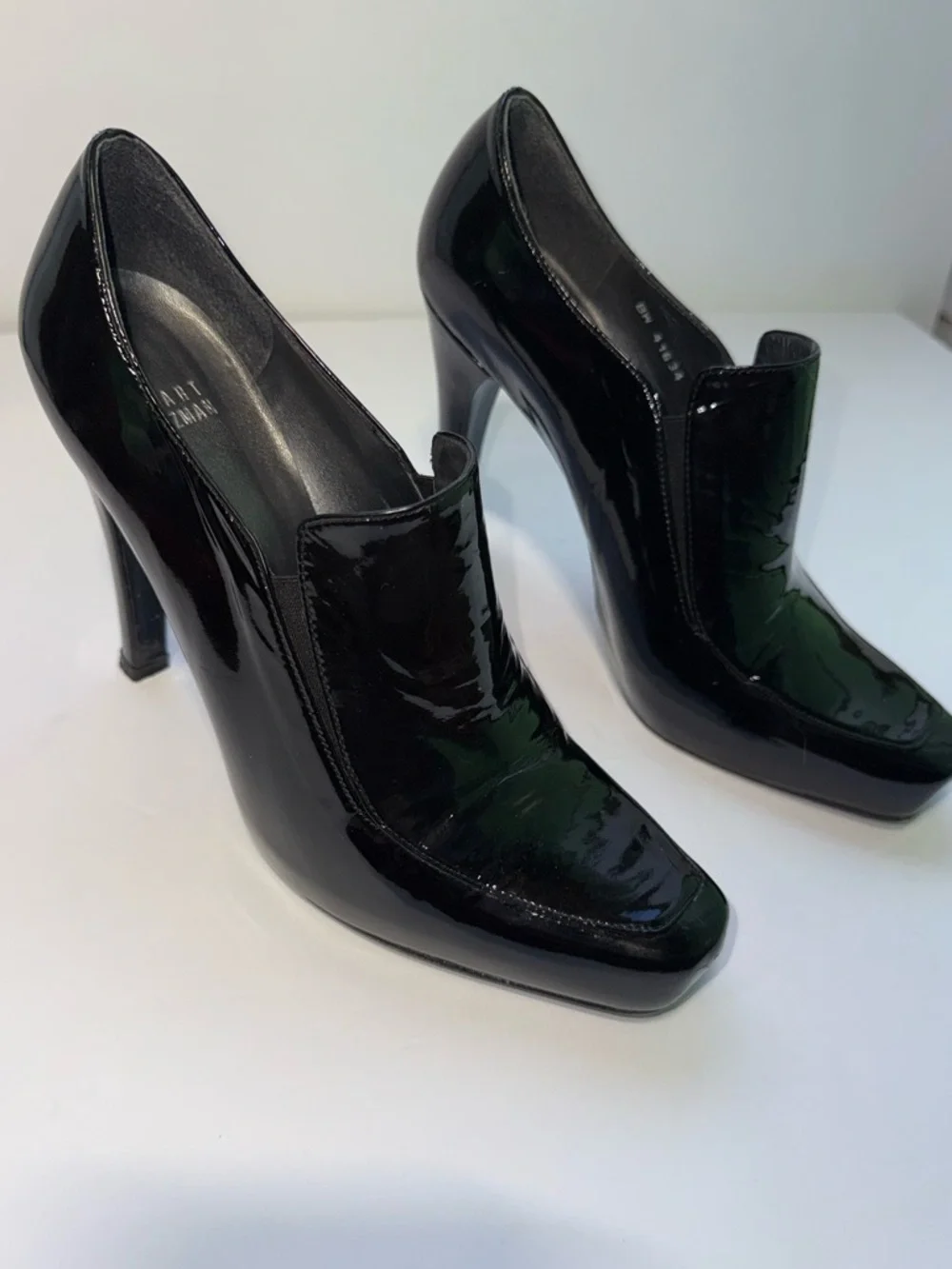 Stuart Weitzman Black Patent Leather Platform Stiletto Pumps – Size 8.5